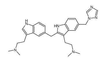 2-[5-[[3-[2-(dimethylamino)ethyl]-5-(1,2,4-triazol-1-ylmethyl)-1H-indol-2-yl]methyl]-1H-indol-3-yl]-N,N-dimethylethanamine图片
