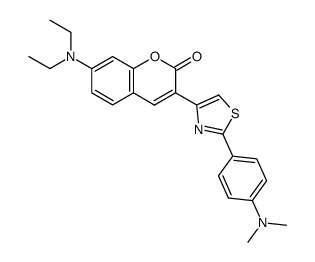 7-diethylamino-3-[2-(4-dimethylamino-phenyl)-thiazol-4-yl]-chromen-2-one Structure