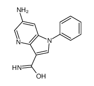 6-amino-1-phenylpyrrolo[3,2-b]pyridine-3-carboxamide结构式