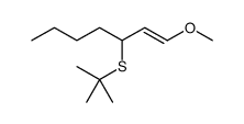 1-Heptene, 3-[(1,1-dimethylethyl)thio]-1-methoxy-, (E) Structure