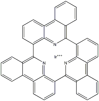 Tris(1-phenylisoquinoline) iridium (III)结构式