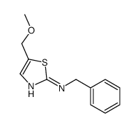 N-benzyl-5-(methoxymethyl)-1,3-thiazol-2-amine结构式