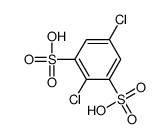 2,5-dichlorobenzene-1,3-disulfonic acid结构式