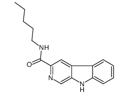 N-pentyl-9H-pyrido[3,4-b]indole-3-carboxamide结构式