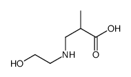 3-(2-hydroxyethylamino)-2-methylpropanoic acid结构式