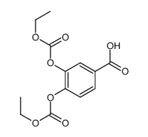 3,4-bis(ethoxycarbonyloxy)benzoic acid Structure