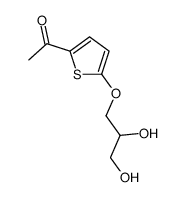 1-[5-(2,3-dihydroxypropoxy)thiophen-2-yl]ethanone Structure