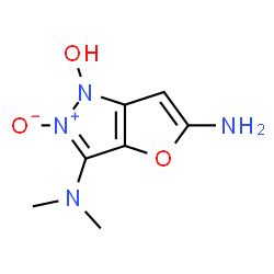 1H-Furo[3,2-c]pyrazole-3,5-diamine,1-hydroxy-N,N-dimethyl-,2-oxide (9CI) structure