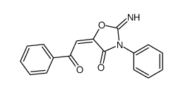 2-imino-5-phenacylidene-3-phenyl-1,3-oxazolidin-4-one结构式