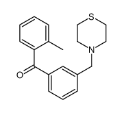 2-METHYL-3'-THIOMORPHOLINOMETHYL BENZOPHENONE结构式