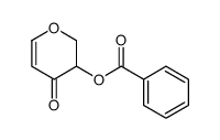 (4-oxo-2,3-dihydropyran-3-yl) benzoate结构式