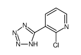 2-chloro-3-(1H-tetrazol-5-yl)-pyridine结构式