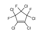 1,2,3,4,5-Pentachlor-3,4,5-trifluor-1-cyclopenten结构式