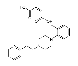 1-(2-Pyridin-2-yl-ethyl)-4-o-tolyl-piperazine; compound with (Z)-but-2-enedioic acid结构式