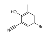 5-Bromo-2-hydroxy-3-methylbenzonitrile Structure