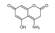 5,7-dihydroxy-4-imino-2-oxochroman结构式
