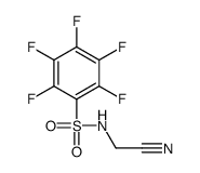 N-(cyanomethyl)-2,3,4,5,6-pentafluorobenzenesulfonamide Structure