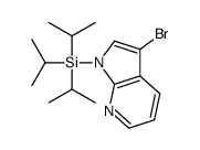 3-溴-1-(三异丙基硅烷基)-1H-吡咯并[2,3-b]吡啶结构式