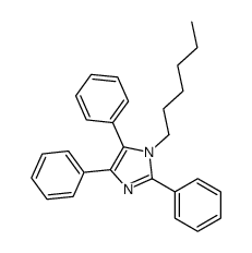 1-hexyl-2,4,5-triphenylimidazole Structure