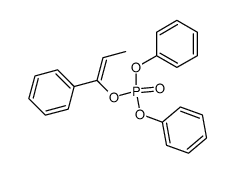 phosphoric acid diphenyl ester 1-phenyl-propenyl ester Structure