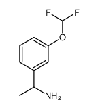 1-[3-(Difluoromethoxy)phenyl]ethanamine结构式