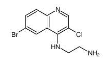 1,2-Ethanediamine, N1-(6-bromo-3-chloro-4-quinolinyl)-结构式