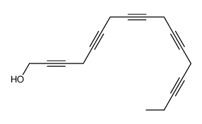 heptadeca-2,5,8,11,14-pentayn-1-ol结构式