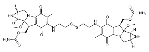 7-N,7'-N'-bis(2-ethyl)mitomycin C disulfide结构式
