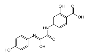 2-hydroxy-4-[[2-(4-hydroxyanilino)-2-oxoacetyl]amino]benzoic acid Structure