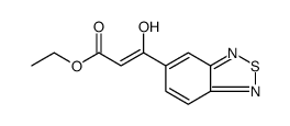 2-Propenoic acid, 3-(2,1,3-benzothiadiazol-5-yl)-3-hydroxy-, ethyl ester Structure