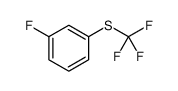 3-Fluorophenyl trifluoromethyl sulfide 3-Fluoro-4-(trifluoromethylthio)benzene结构式