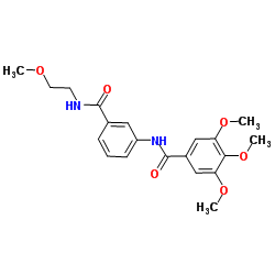 3,4,5-Trimethoxy-N-{3-[(2-methoxyethyl)carbamoyl]phenyl}benzamide Structure