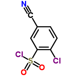 2-Chloro-5-cyanobenzenesulfonyl chloride structure