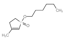 1H-Phosphole,1-(hexyloxy)-2,3-dihydro-4-methyl-, 1-oxide Structure