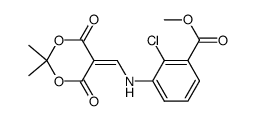 methyl 2-chloro-3-[(2,2-dimethyl-4,6-dioxo-1,3-dioxan-5-ylidene)methylamino]benzoate Structure