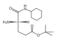 tert-butyl N1-cyclohexyl-L-α-glutaminate结构式