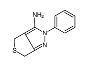 2-phenyl-4,6-dihydrothieno[3,4-c]pyrazol-3-amine structure