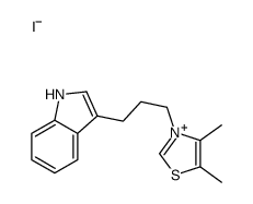 3-[3-(1H-indol-3-yl)propyl]-4,5-dimethyl-1,3-thiazol-3-ium,iodide结构式