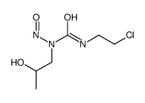 3-(2-chloroethyl)-1-(2-hydroxypropyl)-1-nitrosourea结构式