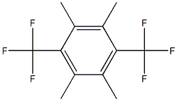 1.2.4.5-四甲基-3.6-三氟甲基苯结构式