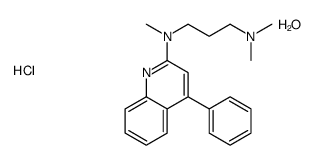 N,N,N'-trimethyl-N'-(4-phenylquinolin-2-yl)propane-1,3-diamine,hydrate,hydrochloride结构式