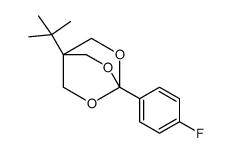 1-tert-butyl-4-(4-fluorophenyl)-3,5,8-trioxabicyclo[2.2.2]octane Structure