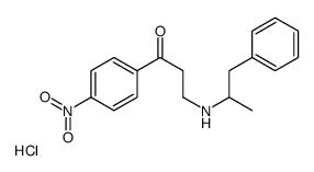 1-(4-nitrophenyl)-3-(1-phenylpropan-2-ylamino)propan-1-one,hydrochloride结构式