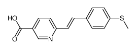 6-{(E)-2-[4-(methylsulfanyl)phenyl]ethenyl}nicotinic acid Structure