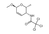 Methyl-2,3,4,6-tetradesoxy-4-trichloracetamido-α-D-threo-hex-2-enopyranosid Structure