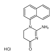 2-Amino-1-(1-naphthyl)-5,6-dihydro-4(1H)-pyrimidinonhydrochlorid结构式