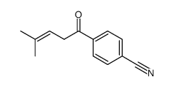 1-(p-cyanophenyl)-4-methyl-3-penten-1-one Structure