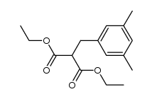 diethyl (3,5-dimethylphenylmethyl)malonate结构式