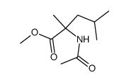 2-Acetylamino-2,4-dimethyl-pentanoic acid methyl ester结构式