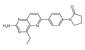 1-[4-(2-amino-4-ethyl-pyrido[3,2-d]pyrimidin-6-yl)-phenyl]-pyrrolidin-2-one Structure
